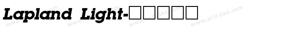 Lapland Light字体转换